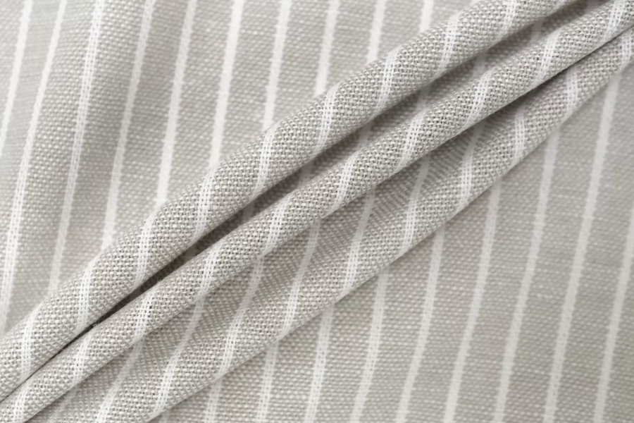 Хлопок со льном умягчённый костюмно-плательный в полоску Бежево-белый BNC H11/1 A70 25032642