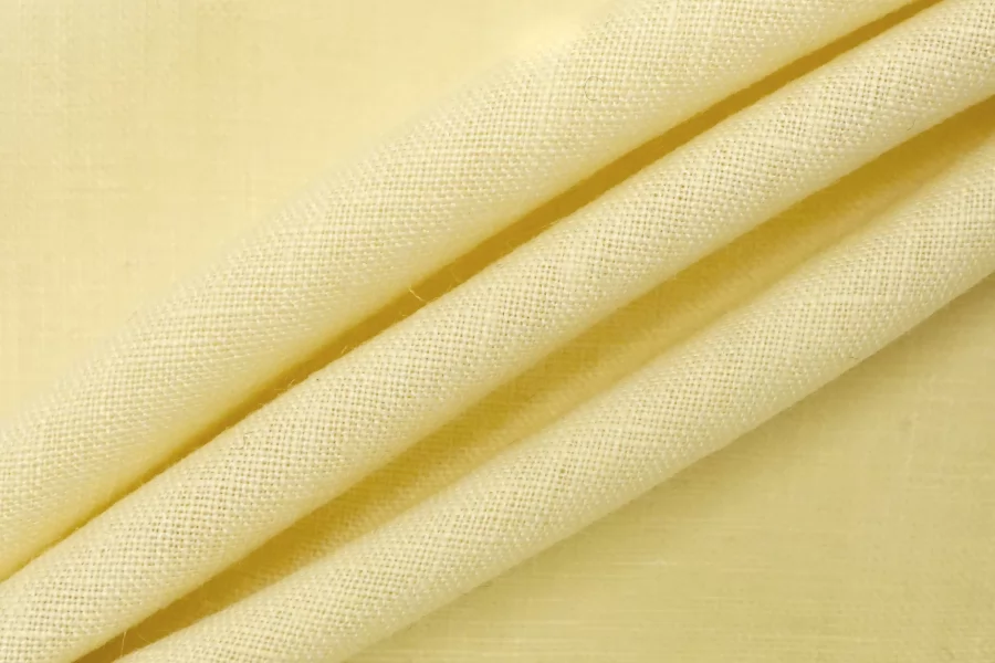 Лён плательно-костюмный умягченный Пастельно-жёлтый BNC Н15/3 F20 25032650
