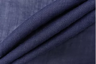 Льняная вуаль с шёлком Синяя BNC H15/4 F20 25032652