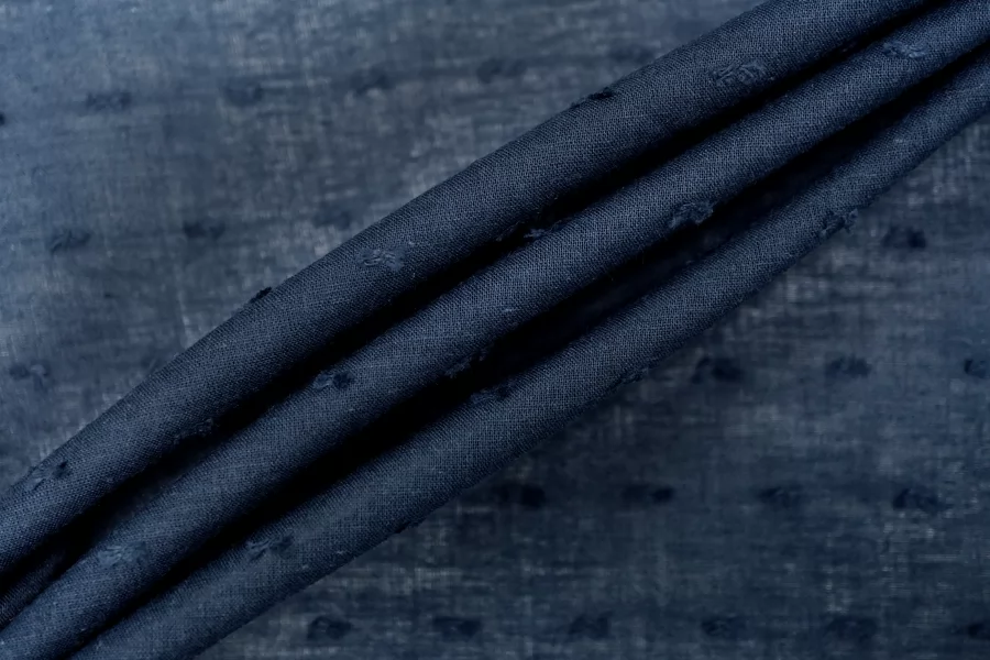 Батист хлопковый плюмети Тёмно-синий BNC H1/5 F70 25032653