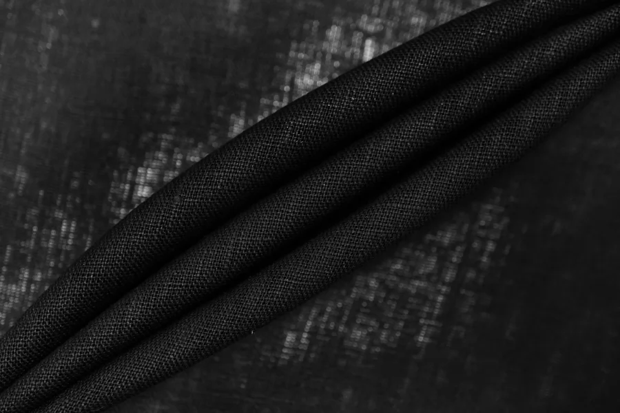 Лён рубашечно-плательный Чёрный BNC Н15/6 G60 25032664