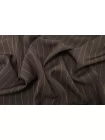 Плательно-костюмная шерсть в полоску Тёмно-коричневая BNC H62 G60 26032612