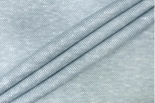 Трикотаж льняной пике Бело-голубой BNC H46/4 W30 26032613