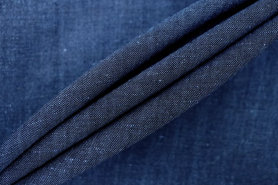 Лён плательно-рубашечный Синий BNC H14/1 F10 26032617