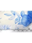 Шифон шёлковый Голубые цветы BNC H28/1 N50 26032623