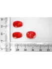 Пуговица пластиковая на ножке красная  12 мм  (S-3)  26112561