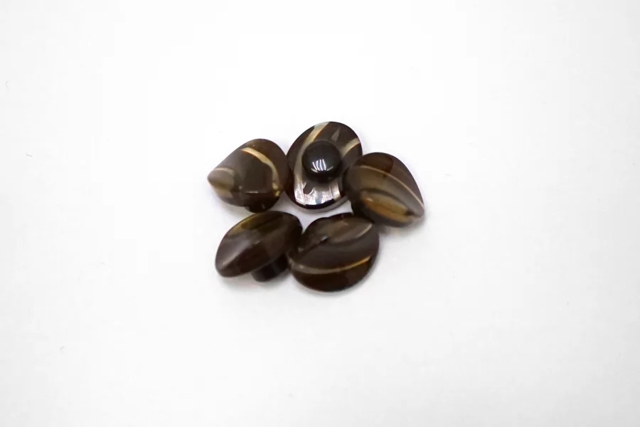 Пуговица пластиковая на ножке Коричневая 12мм  (S-3)  26112569