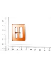 Пряжка пластик оранжевая 35х25 мм (R2)  28122506
