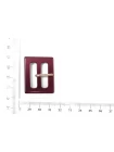 Пряжка пластик бордовая 35х25 мм (R2)  28122514