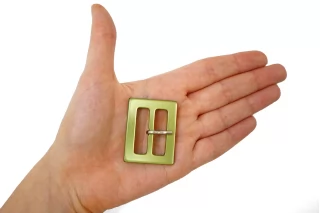 Пряжка пластик зеленая 30х40 мм (R2)  28122517