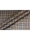Костюмно-плательный шёлк с шерстью CERRUTI Клетка серо-коричневая BL H13/2 FF30 17082615
