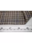 Костюмно-плательный шёлк с шерстью CERRUTI Клетка серо-коричневая BL H13/2 FF30 17082615