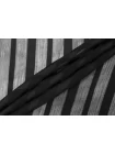 Шифон-креш шёлковый Чёрный в полоску BL H28/1 N50 10022622