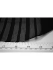 Шифон-креш шёлковый Чёрный в полоску BL H28/1 N50 10022622