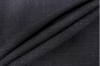 Твид костюмно-плательный вискоза со льном Тёмно серо-синий BL H68 L40 10022633