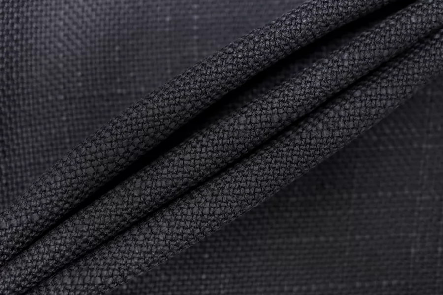 Твид костюмно-плательный вискоза со льном Тёмно серо-синий BL H68 L40 10022633