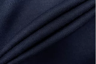 Креп дабл костюмно-плательный шерстяной Тёмно-синий BL H59/2/ ii50 10022648
