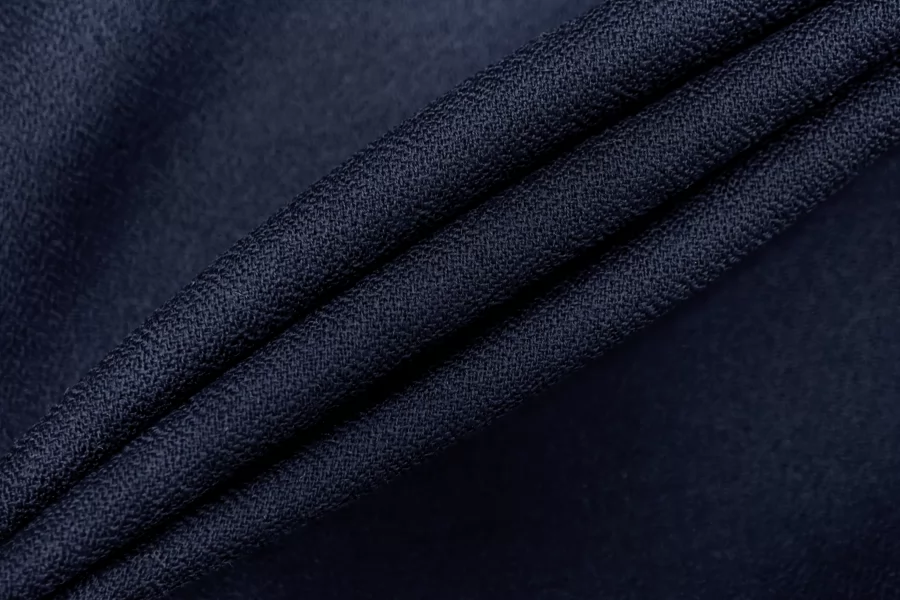 Креп дабл костюмно-плательный шерстяной Тёмно-синий BL H59/2/ ii50 10022648