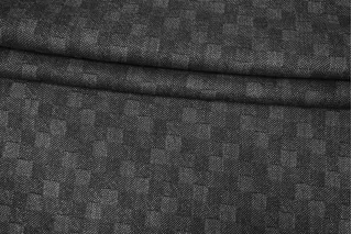 Костюмная шерсть с мохером Серая клетка BL H60/1 FF60 10022656