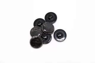 Пуговица пластиковая на ножке  Графит 12 мм  ( J-3) 12022602