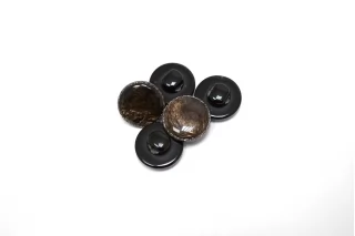 Пуговица пластиковая на ножке  Коричневая 12 мм  ( J-3)  12022603