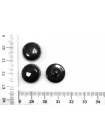 Пуговица пластиковая на ножке  Черная 15 мм   ( J-3)  12022604