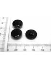 Пуговица пластиковая на ножке  Черная 15 мм   ( J-3)  12022604