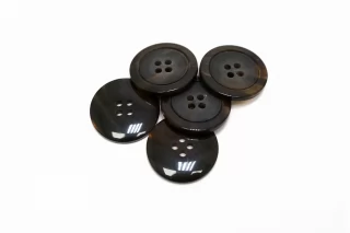 Пуговица пластиковая  Коричневая 22 мм  ( Q-3)  12022619