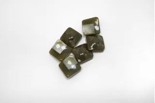 Пуговица пластиковая на ножке Хаки 12 мм  ( Q-3 )  12022628