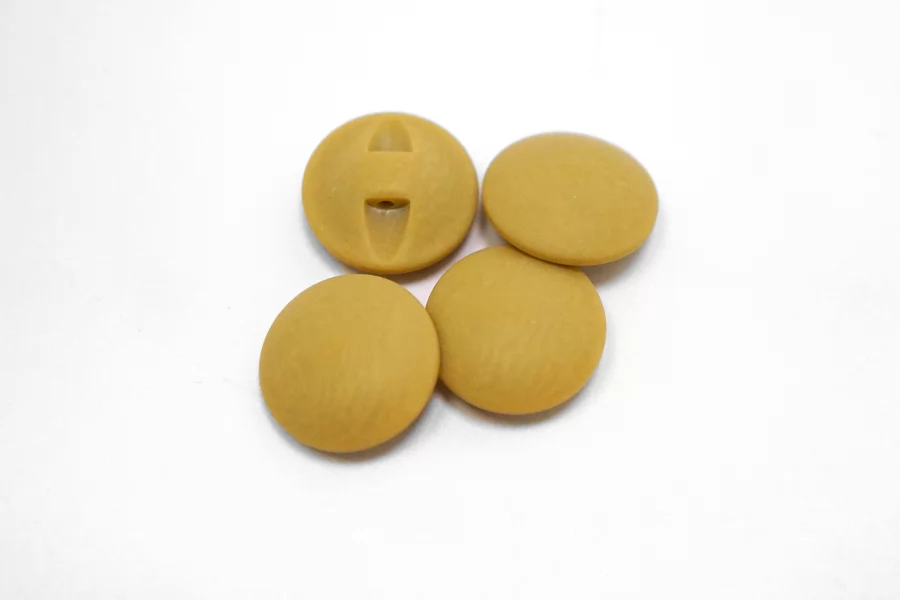 Пуговица пластиковая на ножке  Бежевая 15 мм  ( Q-3)  12022642