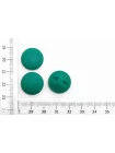 Пуговица пластиковая на ножке  Зеленая 18 мм  ( Q-3)  12022644