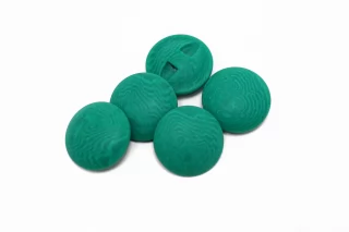 Пуговица пластиковая на ножке  Зеленая 18 мм  ( Q-3)  12022644