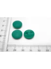 Пуговица пластиковая на ножке  Зеленая 15 мм  ( Q-3)  12022645