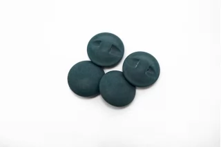 Пуговица пластиковая на ножке  Серо-Зеленая 15 мм  ( Q-3)  12022646