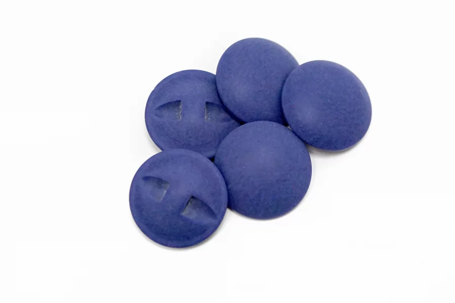 Пуговица пластиковая на ножке  Фиолетовая 18 мм  ( Q-3)  12022648