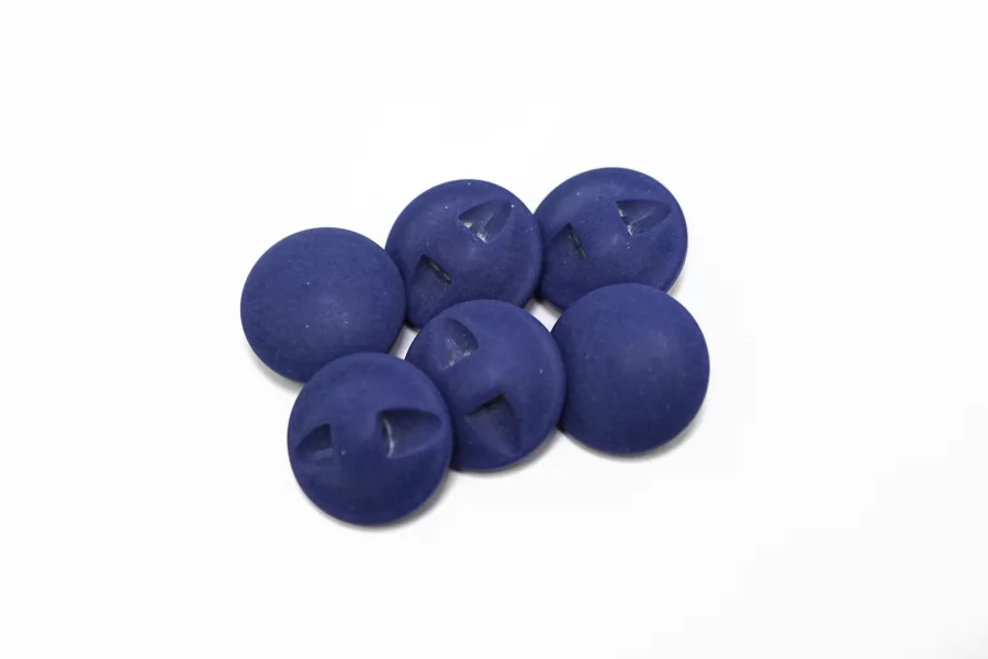 Пуговица пластиковая на ножке  Фиолетовая 15 мм  ( Q-3)  12022649