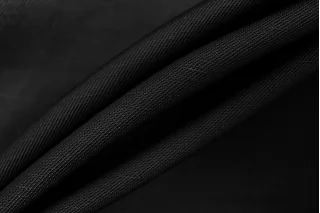 Вискоза со льном костюмная Чёрная FRM H23/3 G60 13022601