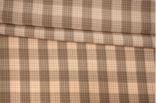 Рубашечный хлопок с вискозой Бежевая клетка FRM H6/1 B30 13022604