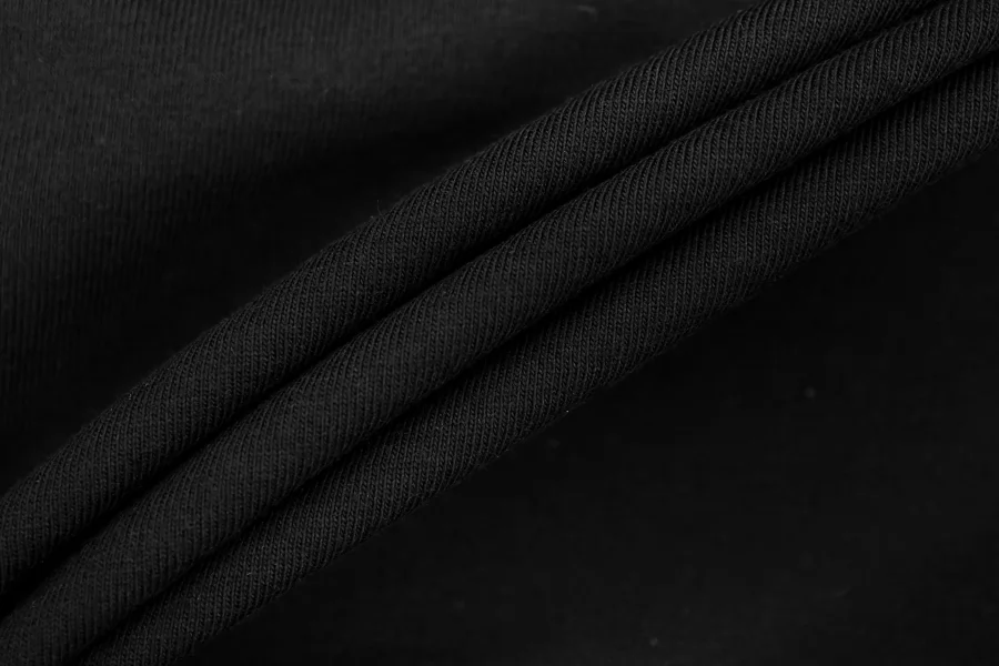 Трикотаж хлопковый кулирка Чёрный FRM H38 T70 13022610