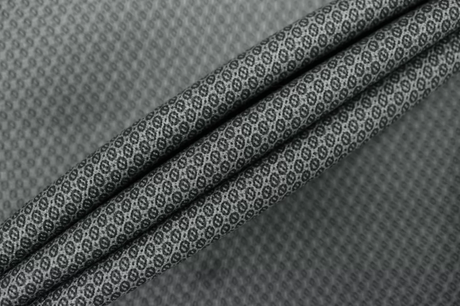 Хлопок-стрейч костюмно-плательный Серый орнамент FRM H11/1 B70 13022638