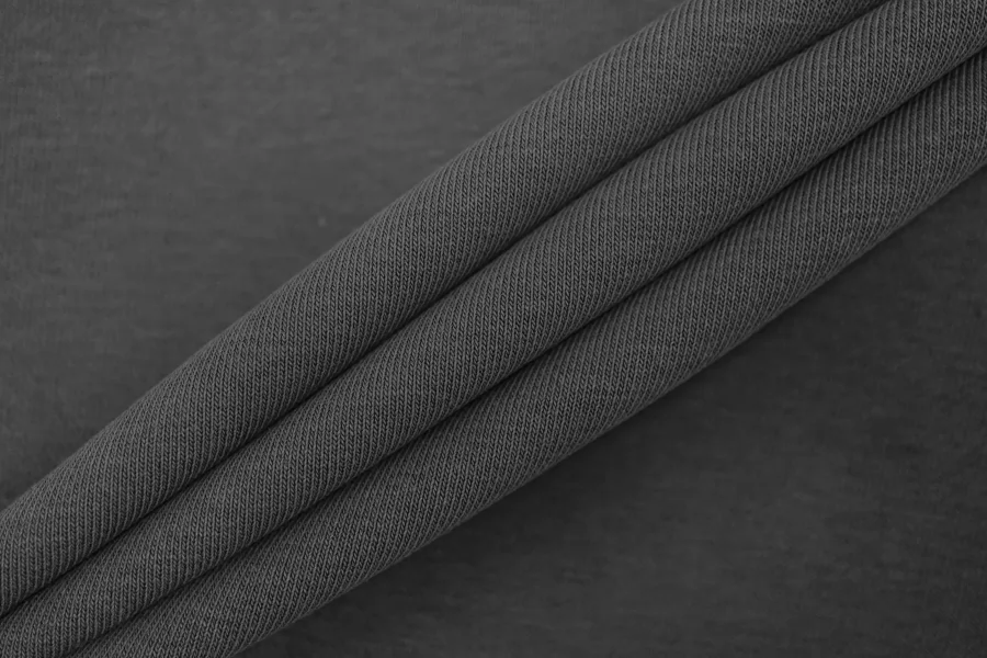 Футер хлопковый 2-х нитка OFF-WHITE Тёмно-серый H45/8 T77 13022641