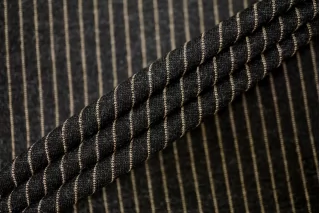 Джерси вискозный в полоску Черно-серый FRM H47/6 X50 13022647