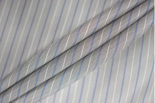 Подкладочная вискоза Молочно-голубая полоска FRM H50/3 U11 13022651