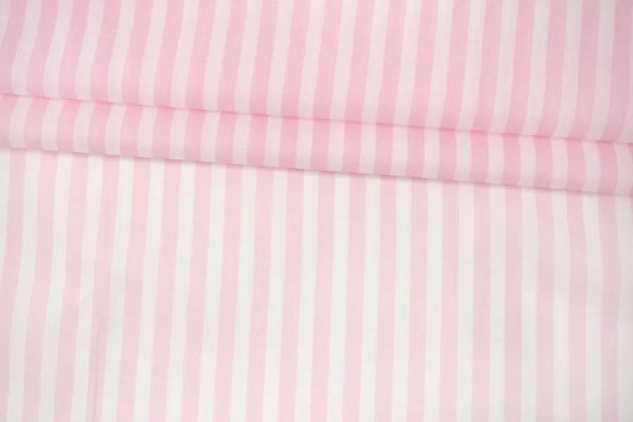 Батист хлопковый Бело-розовая полоска FRM H2/4 A33 13022654