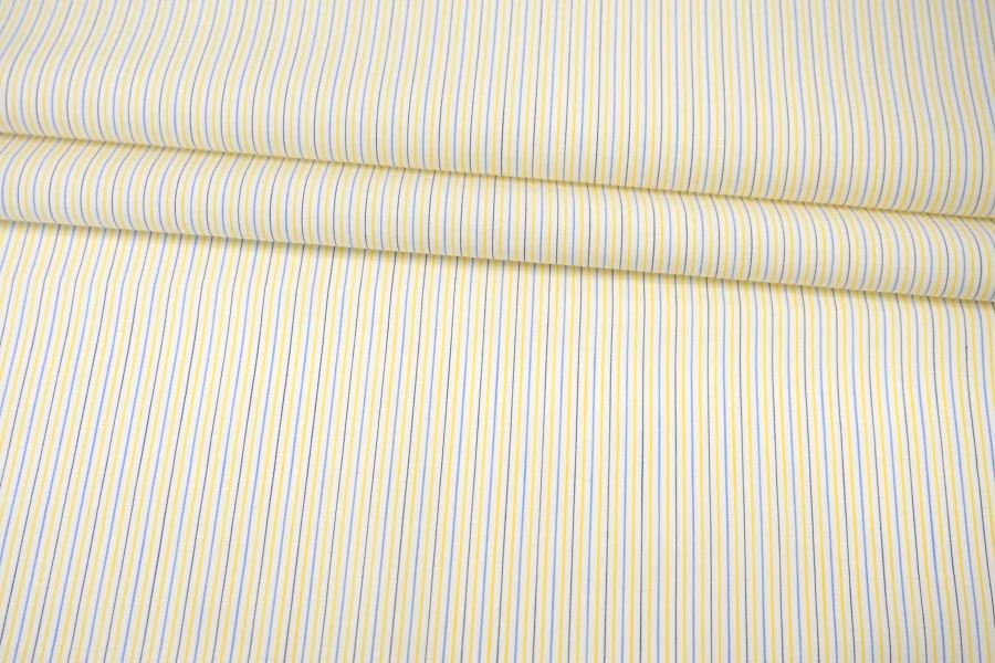 Рубашечный хлопок в полоску Бело-жёлтый FRM H5 A30 13022666