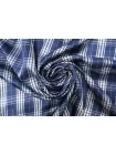 Подкладочная вискоза в клетку Сине-белая FRM H50/8 U40 13022669