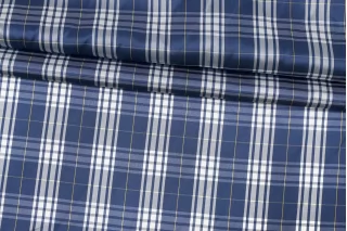 Подкладочная вискоза в клетку Сине-белая FRM H50/8 U40 13022669