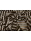 Вискоза на капроне плательная в полоску Чёрно-бежевая FRM H21/8 i30 13022671