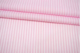 Рубашечный хлопок-стрейч Бело-розовый в полоску FRM H5 A40 13022690