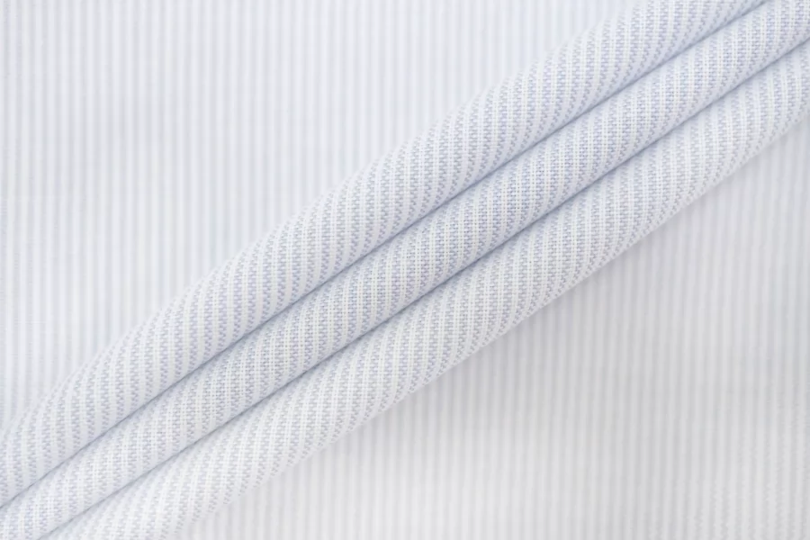 Рубашечный хлопок в полоску  Бело-голубой FRM H5 A40 13022696